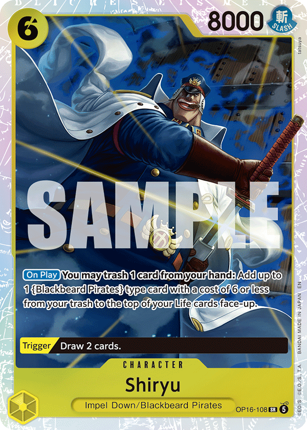 One Piece - Shiryu (OP16-108) (SR) [EN]