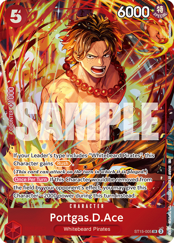One Piece - Portgas.D.Ace (ST15-005) (P) [EN]