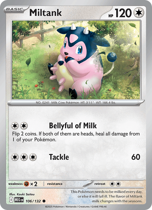Pokémon - Miltank (MEG-106) (Common) [EN] (Reverse Holo)