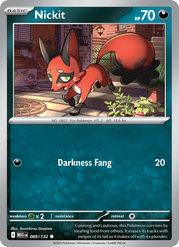 Pokémon - Nickit (MEG-089) (Common) [EN] (Regular)