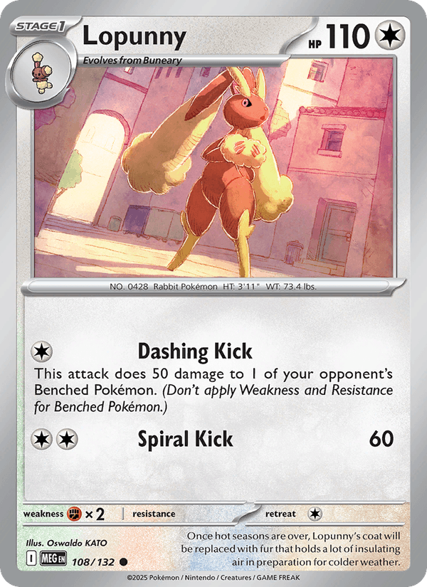 Pokémon - Lopunny (MEG-108) (Common) [EN] (Regular)