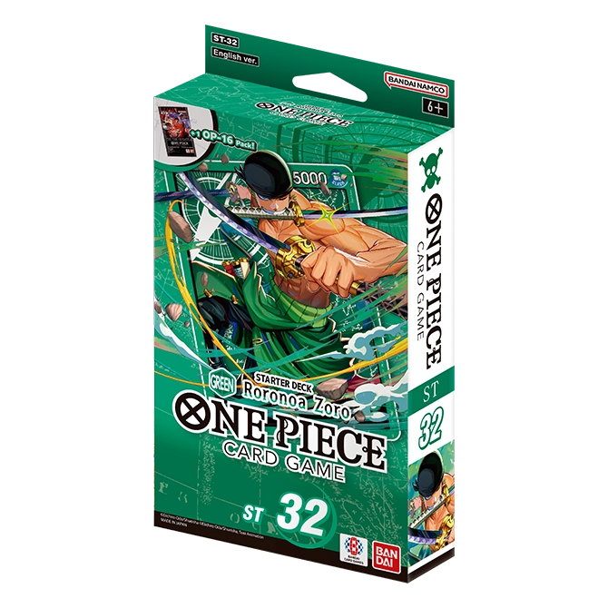 One Piece Card Game - Starter Deck ST-32 (Green Roronoa Zoro) [EN]